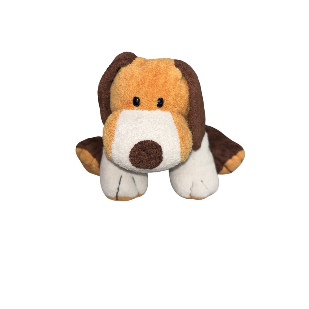 Vintage 2002 Ty Pluffies Whiffer Beagle Dog Plush Toy Brown Tan White 10” TyLux